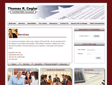 Tablet Screenshot of ceglarcpa.com